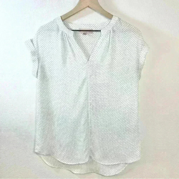 Philosophy Women’s Sheer Black and White Polka Dot Blouse Size XSmall - Picture 2 of 11